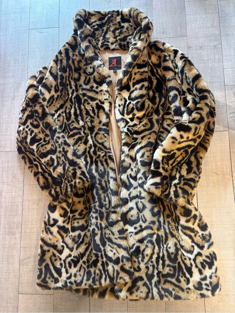 🔮Y2K🔮Leopard Print Faux Fur Coat with Pockets